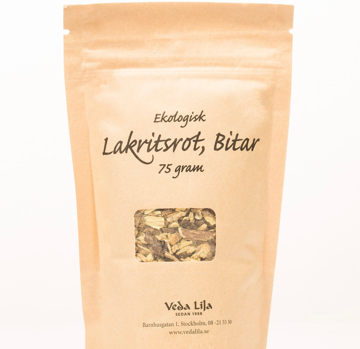 Lakritsrot, hackad bio.