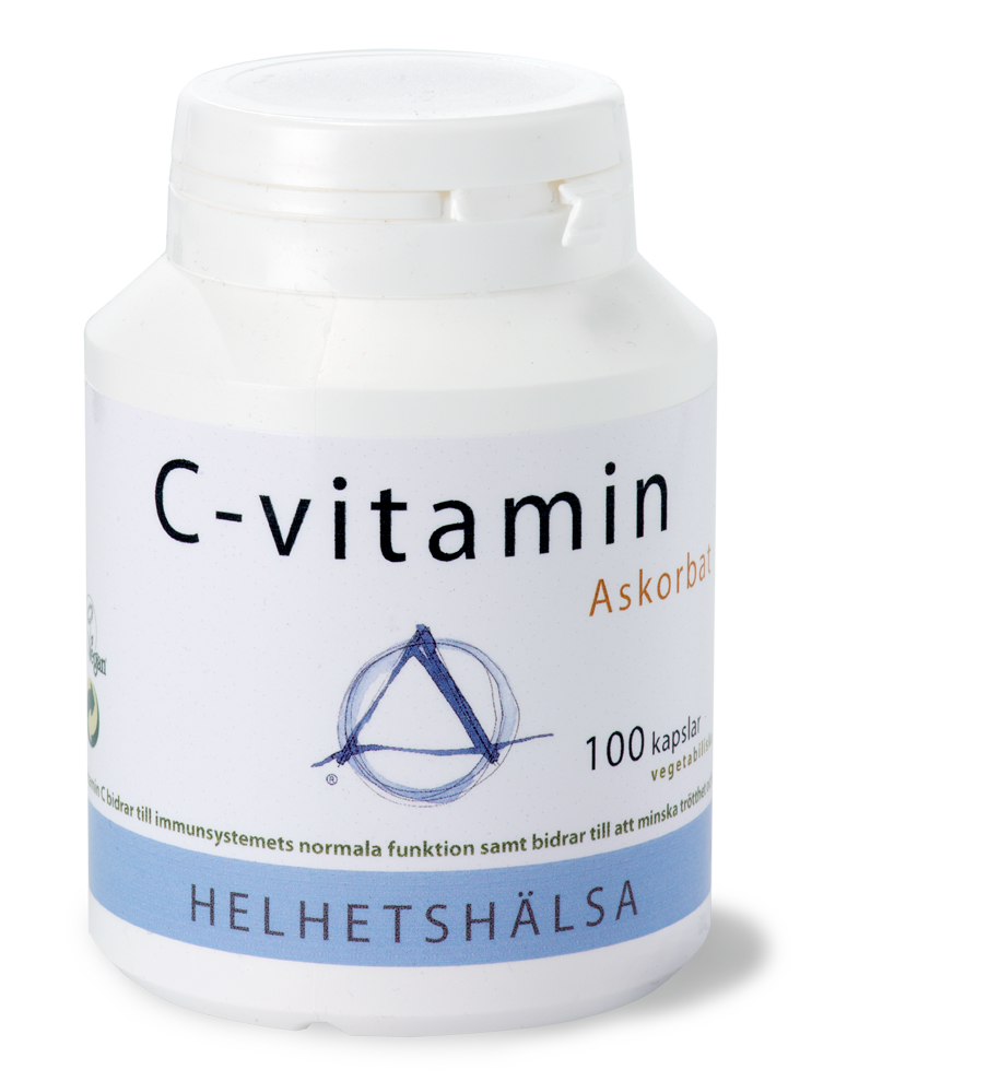 C-vitamin, askorbat 100 kapslar Helhetshälsa