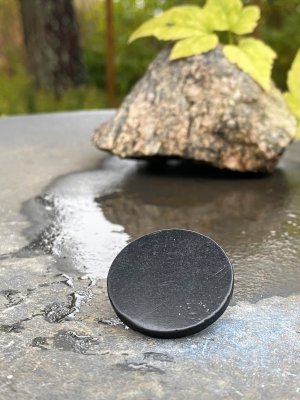 Shungit, Skyddsplatta Rund 30mm