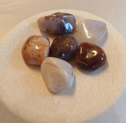 Agat, Botswana Brun trumlad ca 25-40mm AA