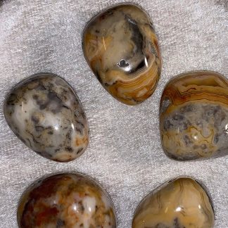 Agat, CrazyLace AA trumlad 25-35mm (som Cuddle Stone)