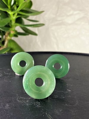 Aventurin Grön Pi-sten "munk" 40 mm