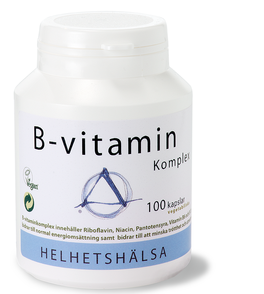 B-vitaminkomplex 100 kapslar Helhetshälsa