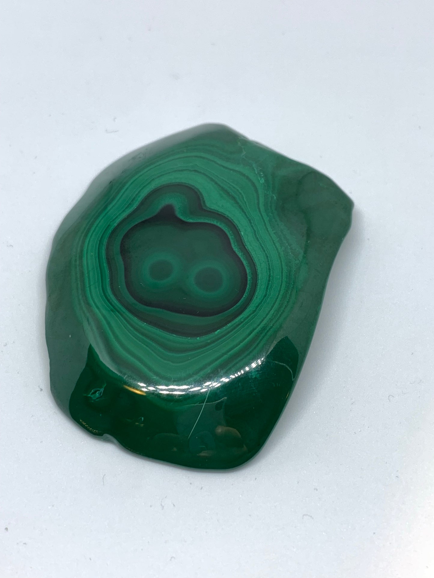 Malakit skiva AA+ (126,4gr)