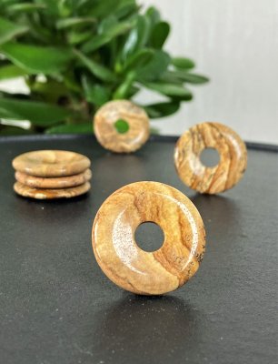 Jaspis Landskap Pi-sten "munk"