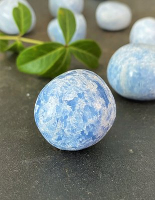 Kalcit Blå Cuddle Stone AAA