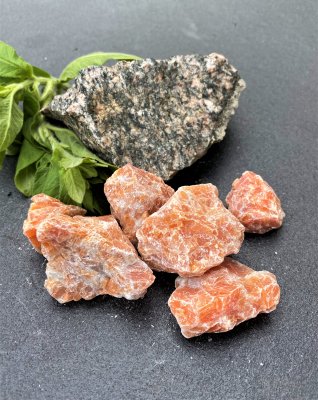 Kalcit Orange Rå