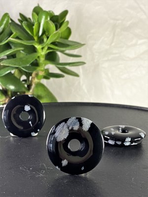 Obsidian Snöflinge Pi-sten "munk"