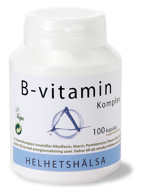 B-vitaminkomplex 100 kapslar Helhetshälsa