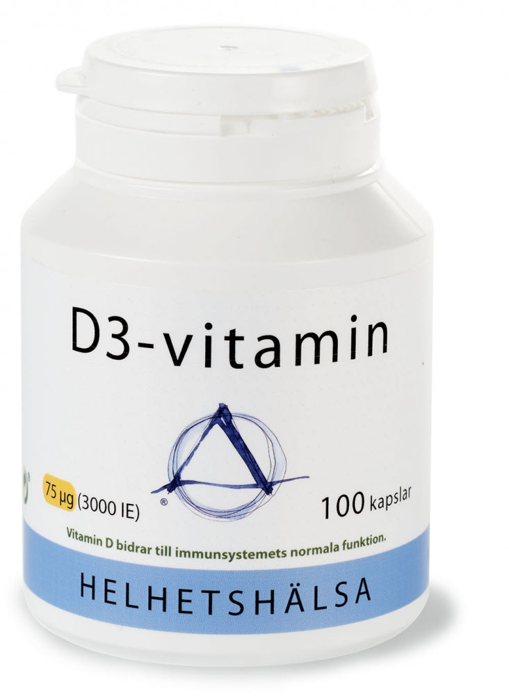 D3-vitamin 75 mcg 100 kapslar Helhetshälsa